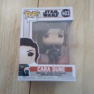 STAR WARS POP FUNKO # 403 CARA DUNE BOBBLEHEAD NEVER OUT OF BOX